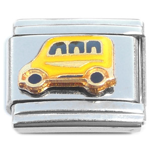 School Bus Italian Charm