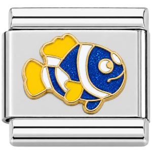 Clownfish In Blue Italian Charm
