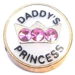 Daddys Princess Floating Locket Charm Daddys Princess Floating Locket Charm