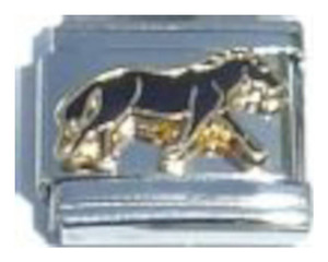 Horse In Black Italian Charm Horse In Black Italian Charm