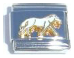 Horse In White Italian Charm