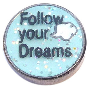 Follow Your Dreams Floating Locket Charm Follow Your Dreams Floating Locket Charm