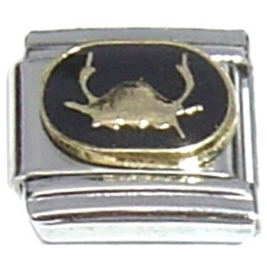 Cancer Zodiac on Black Italian Charm Cancer Zodiac on Black Italian Charm