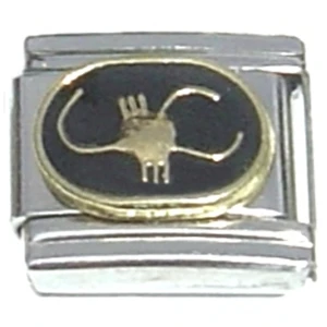 Scorpio Zodiac on Black Italian Charm