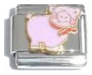 Pink Pig Italian Charm Pink Pig Italian Charm