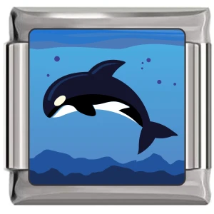 Killer Whale Italian Charm