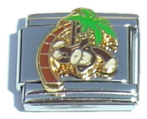 Monkey In Palm Tree Italian Charm Monkey In Palm Tree Italian Charm