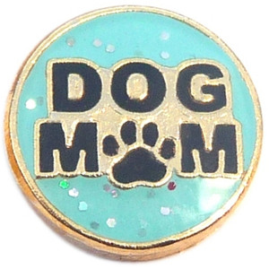 Dog Mom Floating Locket Charm