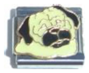 Dog White And Black Italian Charm Dog White And Black Italian Charm