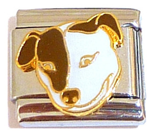 Dog Face Italian Charm Dog Face Italian Charm