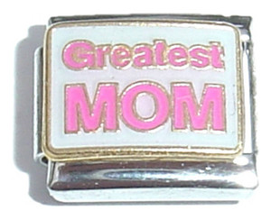 Greatest Mom Italian Charm