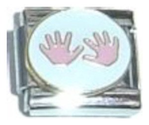 Pink Hands Italian Charm Pink Hands Italian Charm