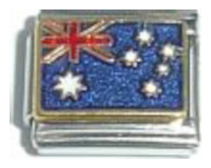 Flag of Australia Italian Charm Flag of Australia Italian Charm