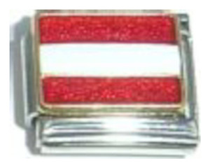 Flag of Austria Italian Charm