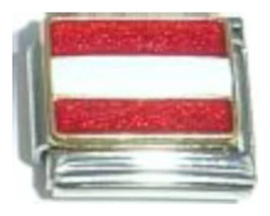 Flag of Austria Italian Charm