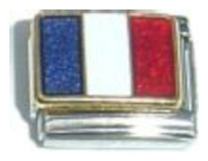Flag of France Italian Charm Flag of France Italian Charm