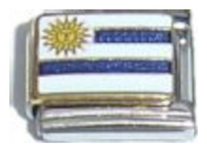 Flag of Uruguay Italian Charm