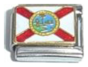 Florida State Flag Italian Charm