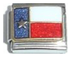 Texas State Flag Italian Charm