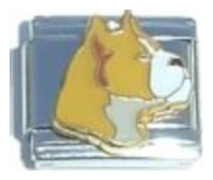 White And Brown Dog Italian Charm White And Brown Dog Italian Charm