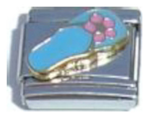 Flip Flop Blue Italian Charm Flip Flop Blue Italian Charm