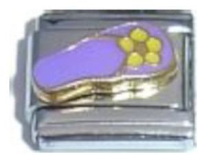 Flip Flop Purple Italian Charm