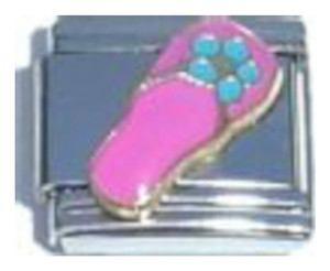 Flip Flop Dark Pink Italian Charm