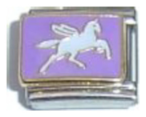 Purple Pegasus Italian Charm Purple Pegasus Italian Charm