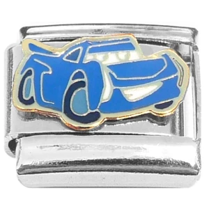 Blue Car Italian Charm