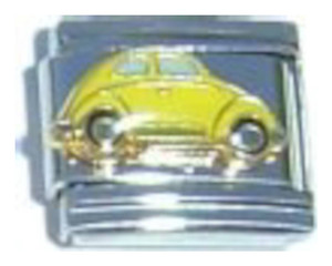 Yellow Buggy Italian Charm