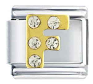 Letter F Italian Charm