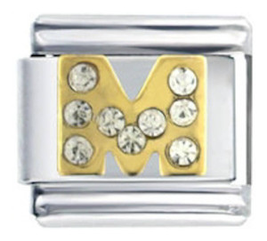 Letter M Italian Charm