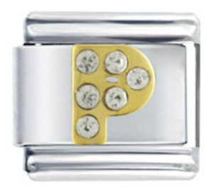 Letter P Italian Charm