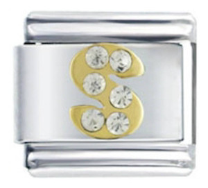 Letter S Italian Charm