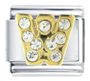 Letter W Italian Charm