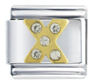 Letter X Italian Charm