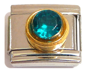 Big Round December Italian Charm