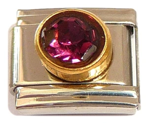 Big Round February Italian Charm
