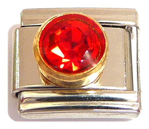 Big Round July Italian Charm