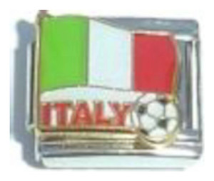 Italy Flag Soccer Italian Charm