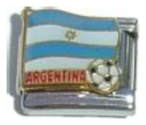 Argentina Flag Soccer Italian Charm