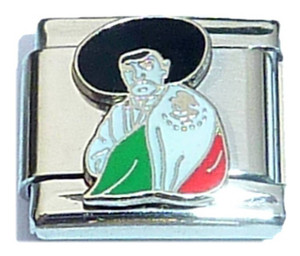 Mexican Flag Italian Charm Mexican Flag Italian Charm
