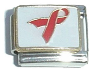 Red Ribbon Italian Charm