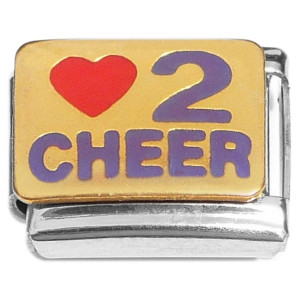 Love To Cheer Italian Charm