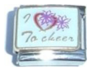 I Love To Cheer Italian Charm