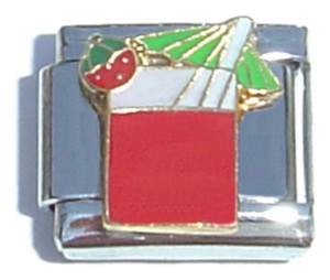 Red Tropical Drink Italian Charm Red Tropical Drink Italian Charm