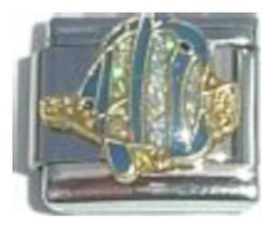 Striped Fish Italian Charm Striped Fish Italian Charm