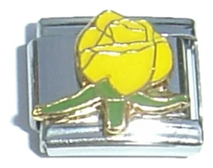 Yellow Flower Italian Charm
