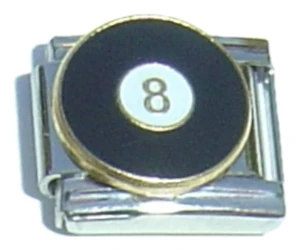 Eight Ball Italian Charm