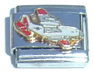 Airplane With Red Italian Charm